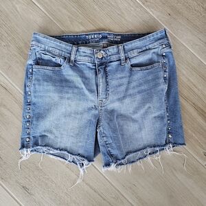 Torrid 5" Denim Shorts with Studded Sides, Sz 10 - EUC
